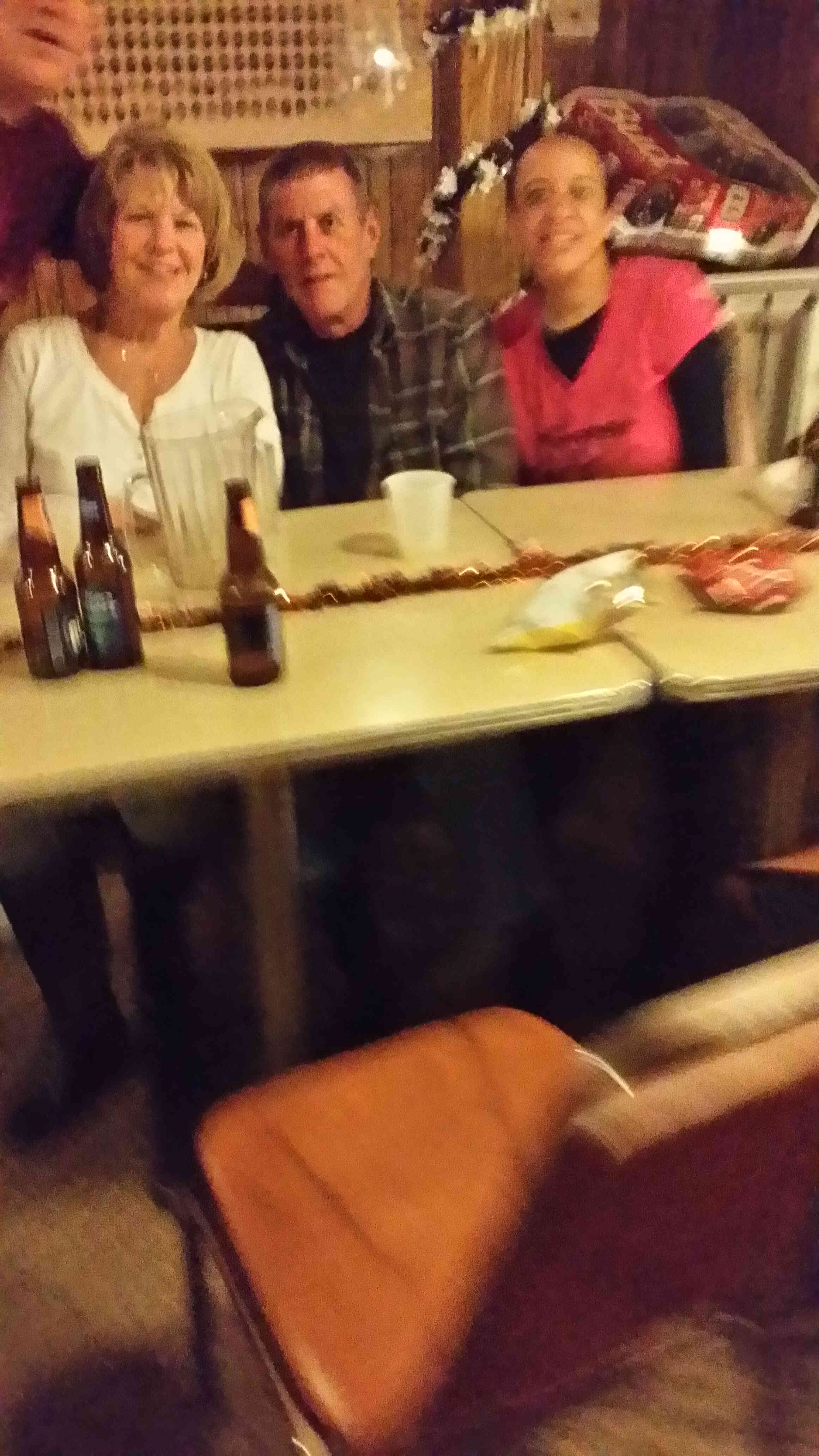 Friends at the Call Box