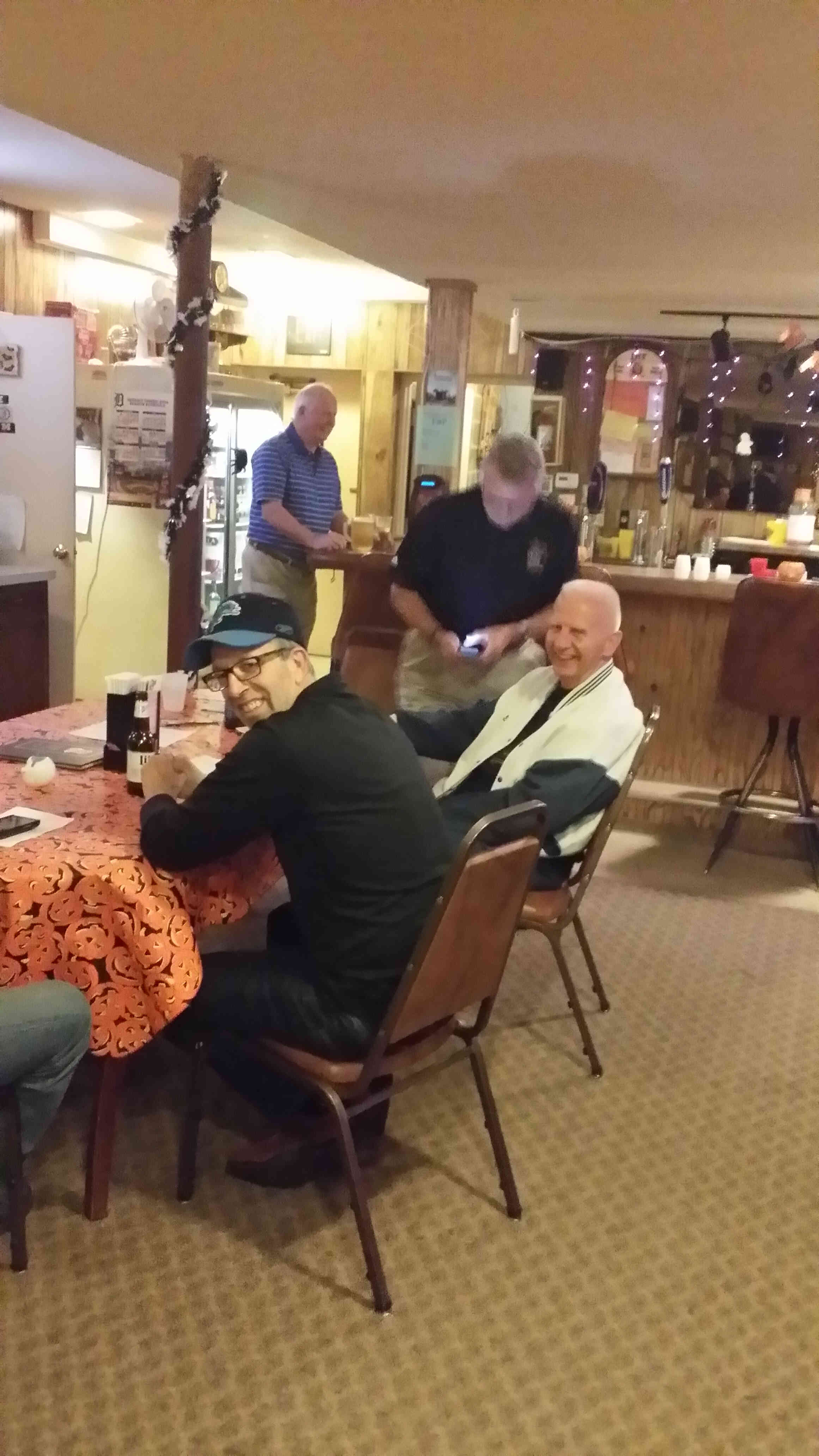 Friends at the Call Box