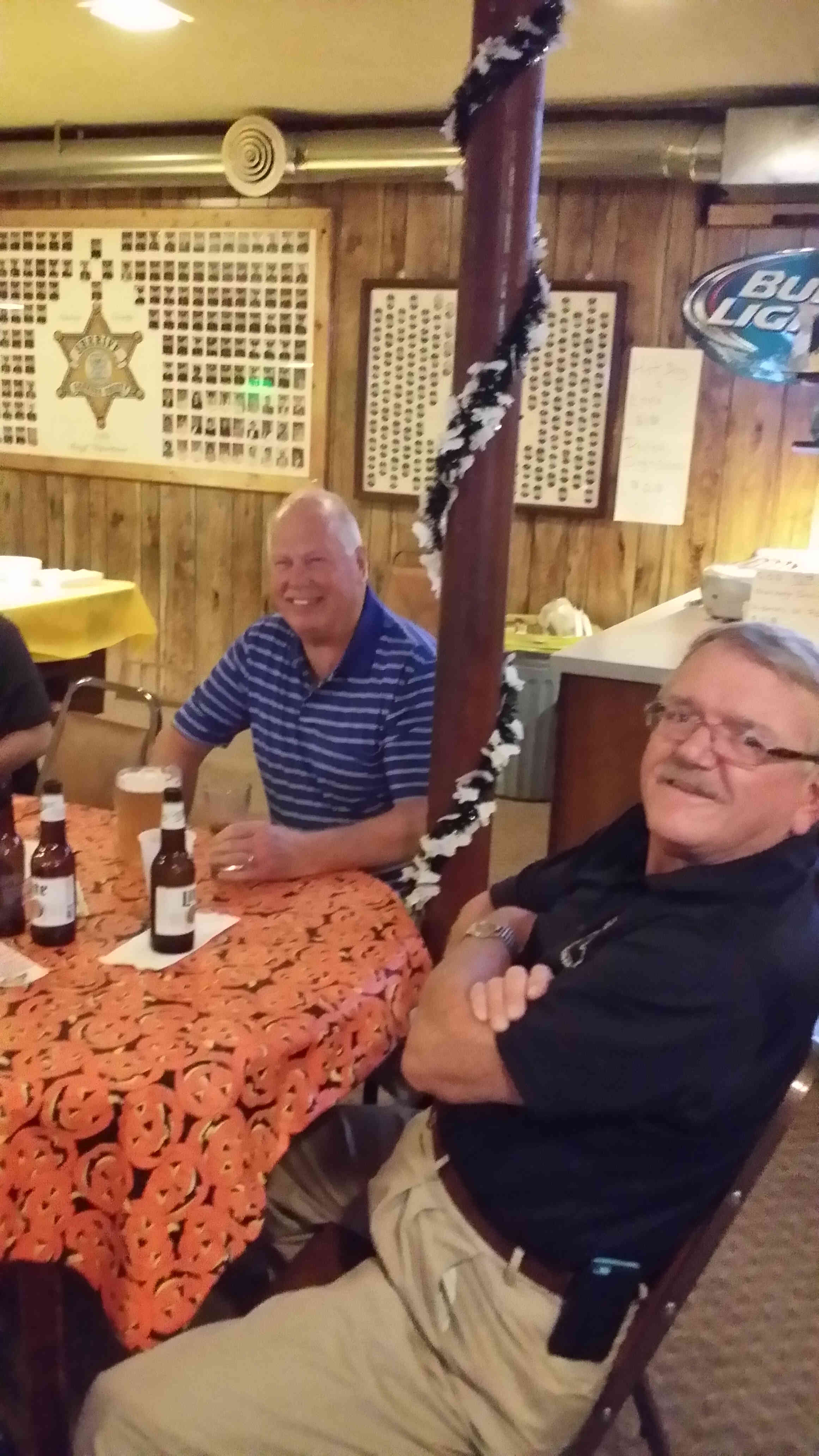 Friends at the Call Box