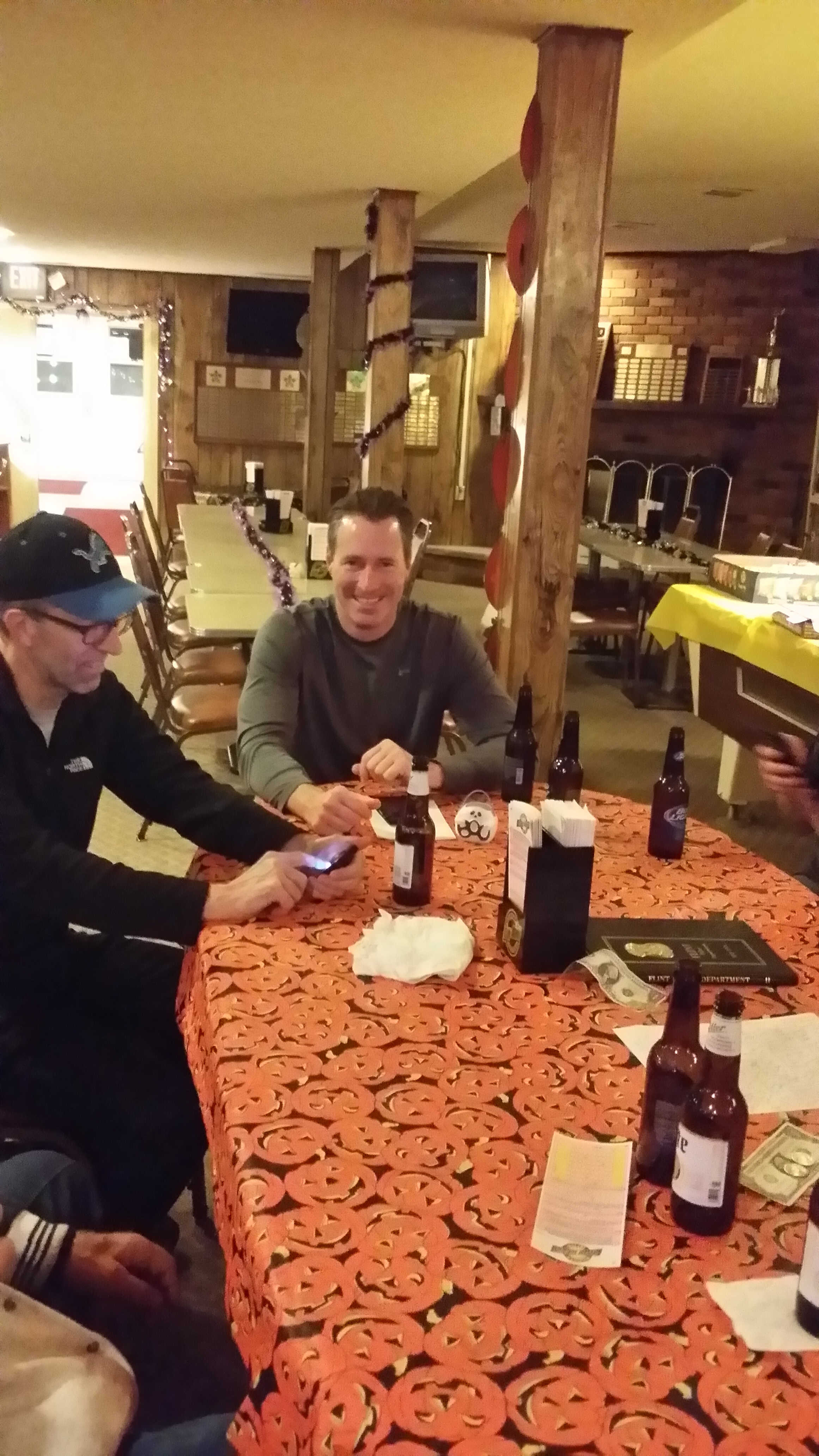 Friends at the Call Box